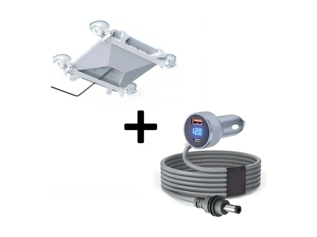 &uu CARGADOR AUTO CAMION 24V + SOPORTE STARLINK MINI XLZJ-1